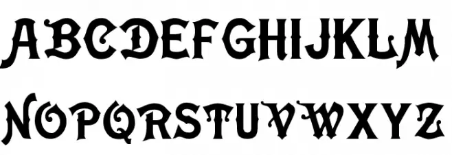 Birusa 字体 大写