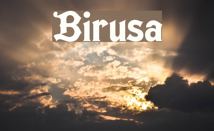 Birusa Font examples