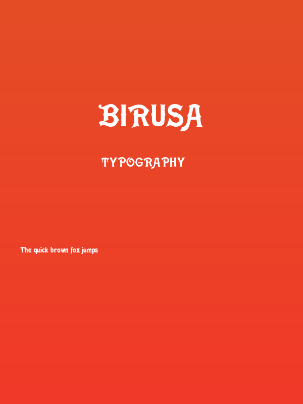 Birusa Poster