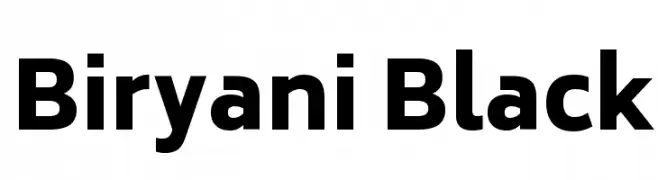 Biryani Black  Fuentes Gratis Descargar