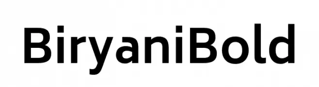Biryani Bold  font caratteri gratis