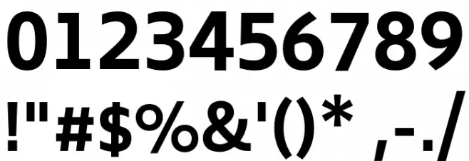 Biryani Bold Font OTHER CHARS
