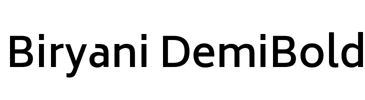 Biryani DemiBold Font