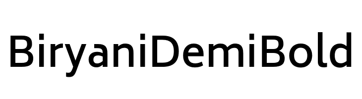 Biryani DemiBold  font caratteri gratis
