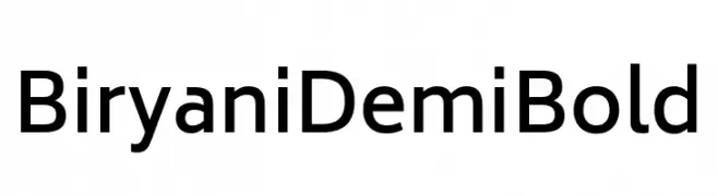 Biryani DemiBold  font caratteri gratis