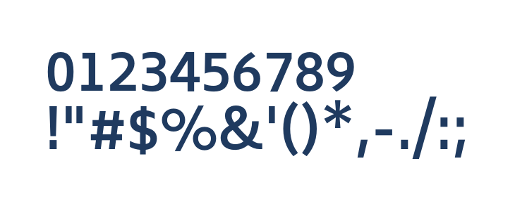 Biryani DemiBold Other Characters