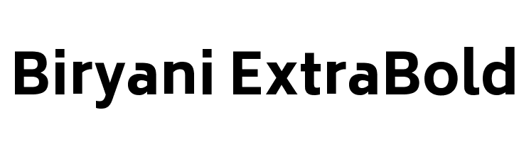 Biryani ExtraBold Font