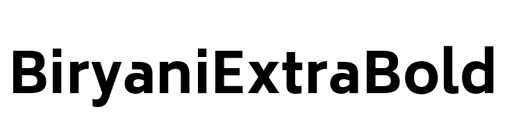 Biryani ExtraBold  Descarca Fonturi Gratis
