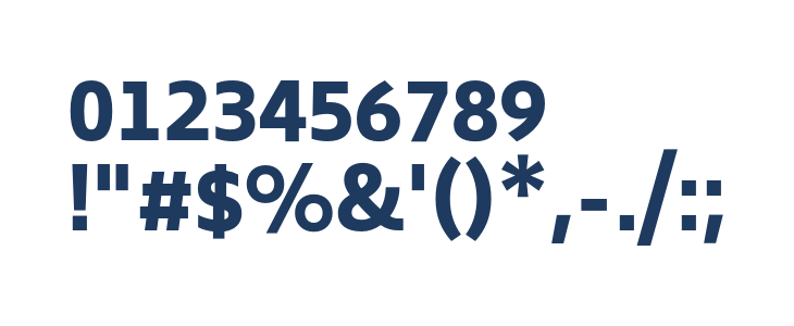 Biryani ExtraBold Other Characters