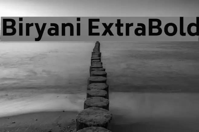 Biryani ExtraBold Font examples