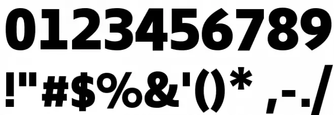 Biryani Heavy Font OTHER CHARS