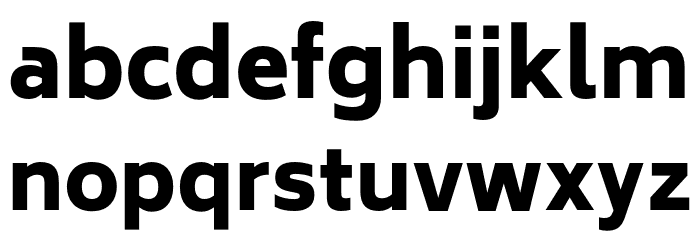 Biryani Heavy Font LOWERCASE