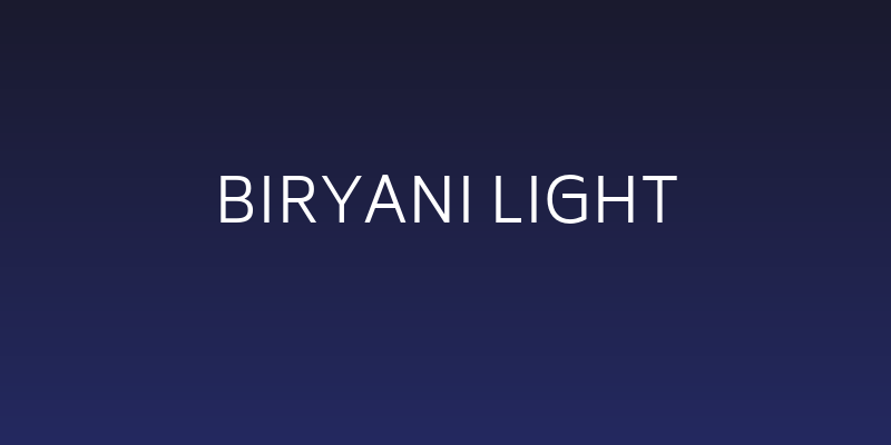 Biryani Light Social Header