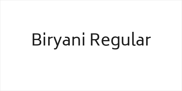 Biryani Regular Logo