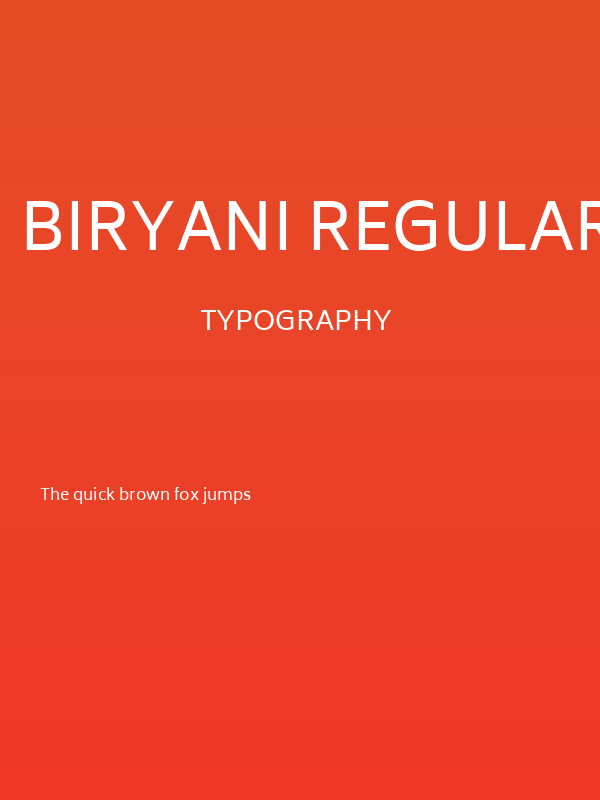 Biryani Regular Poster