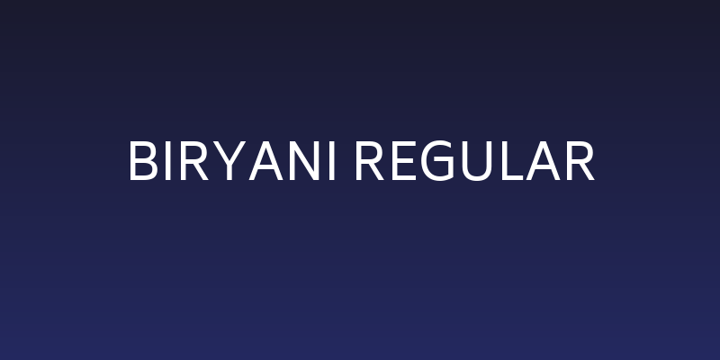 Biryani Regular Social Header