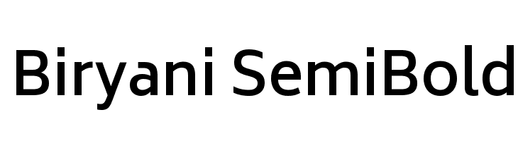 Biryani SemiBold  Descarca Fonturi Gratis