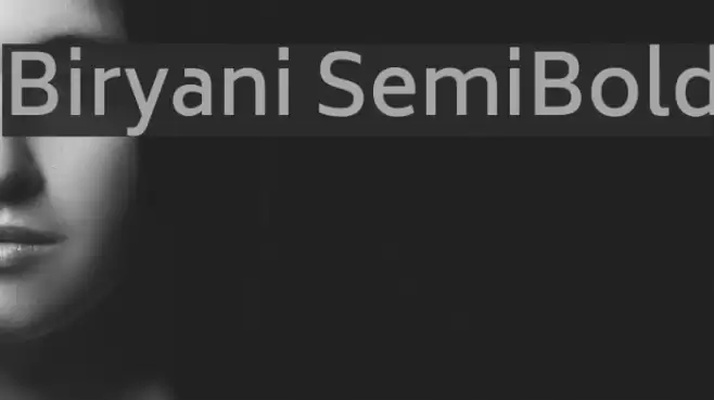 Biryani SemiBold Font examples