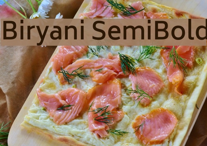 Biryani SemiBold Font examples
