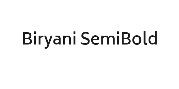 Biryani SemiBold Logo