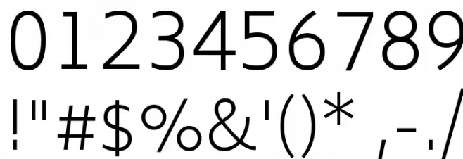 Biryani UltraLight Font OTHER CHARS