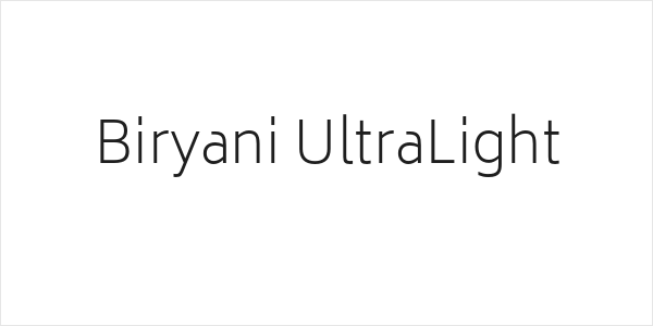 Biryani UltraLight Logo