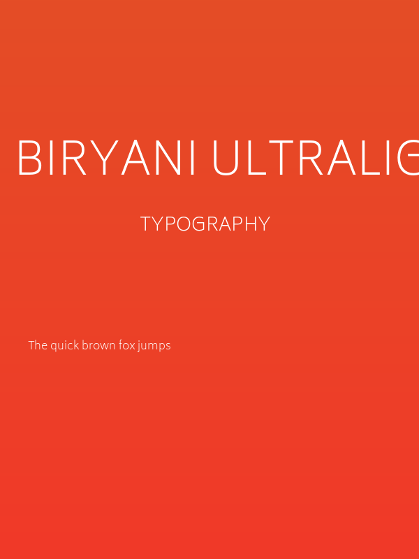 Biryani UltraLight Poster