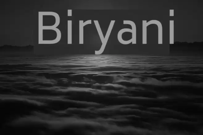 Biryani Font examples