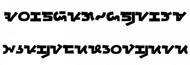 Bisaya Modern Font Aku Black 字体 大写