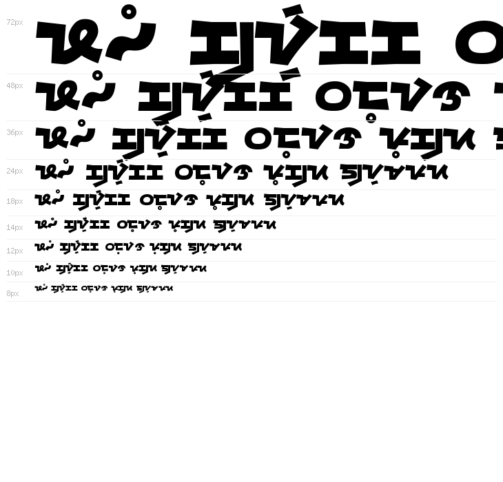 Bisaya Modern Font Aku Black Waterfall