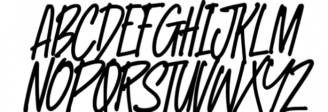 Biscotte फ़ॉन्ट अपरकेस