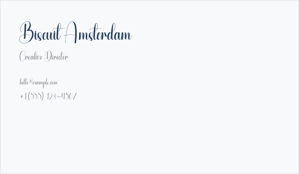 Biscuit Amsterdam Business Card