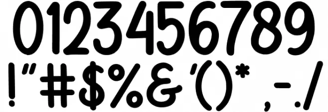 Biscuit & Chocolat Font OTHER CHARS