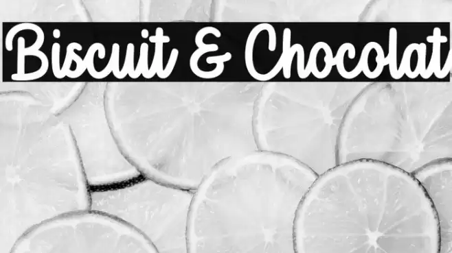 Biscuit & Chocolat Font examples