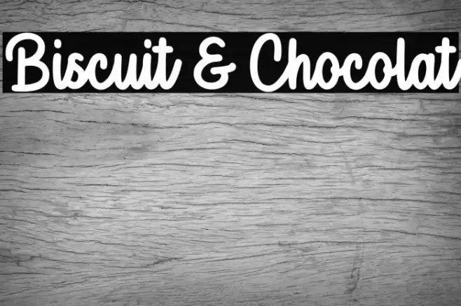 Biscuit & Chocolat Font examples