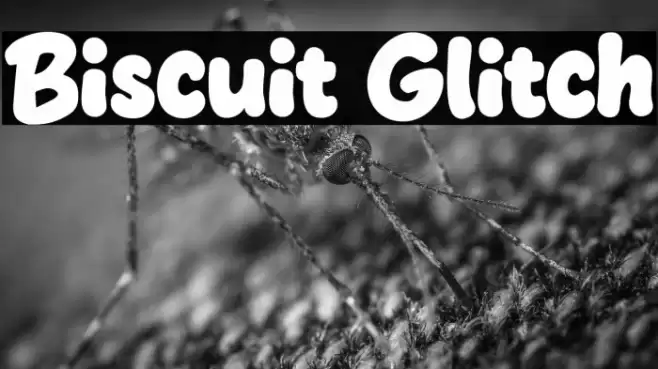Biscuit Glitch Шрифта examples