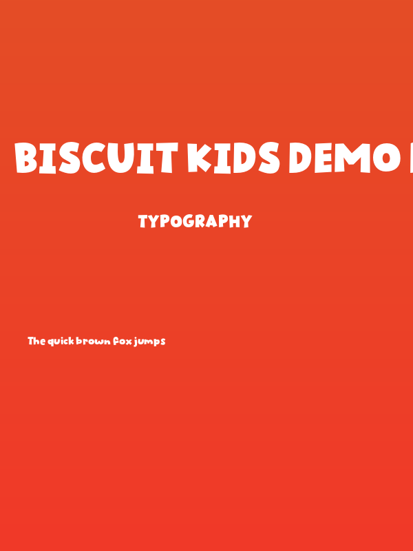 Biscuit Kids DEMO Regular Poster