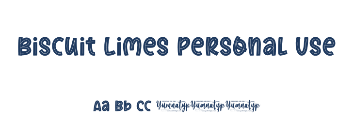 Biscuit Limes Personal Use Font Preview