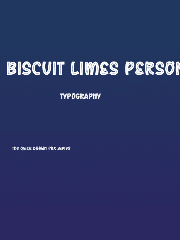 Biscuit Limes Personal Use Poster
