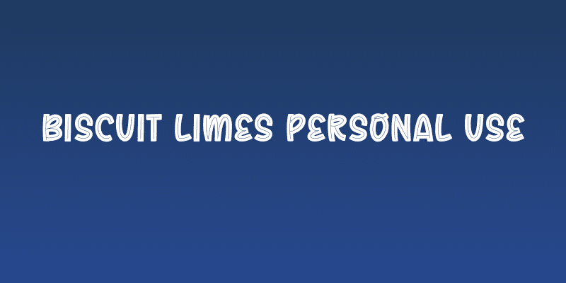 Biscuit Limes Personal Use Social Header