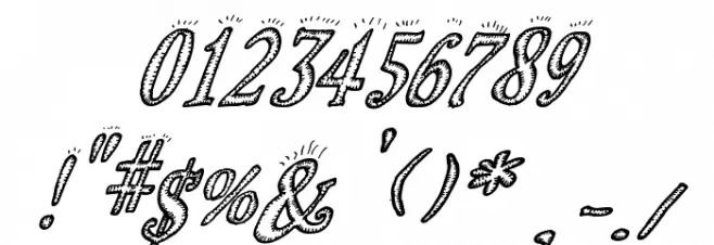 Biscuit Made Italic Font OTHER CHARS