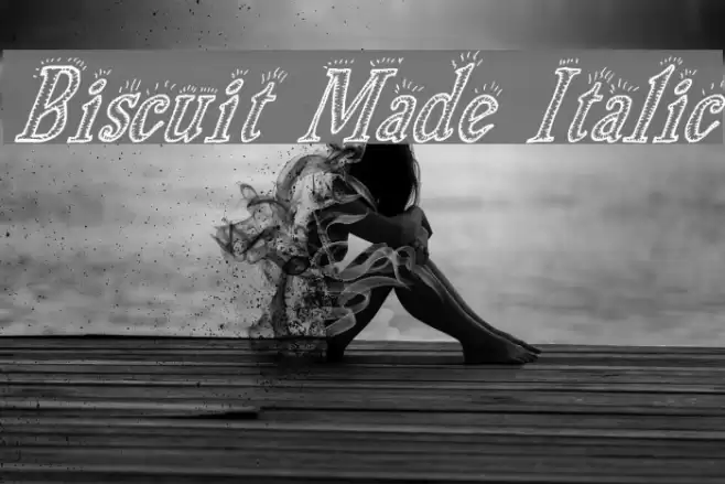 Biscuit Made Italic Font examples