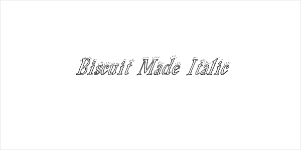 Biscuit Made Italic Logo