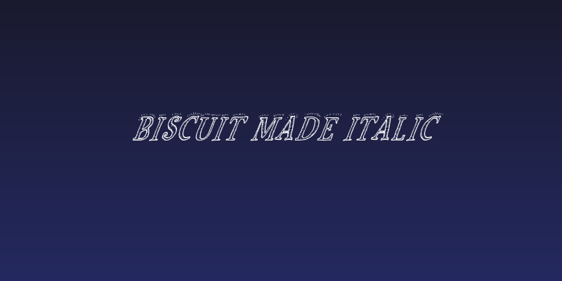 Biscuit Made Italic Social Header