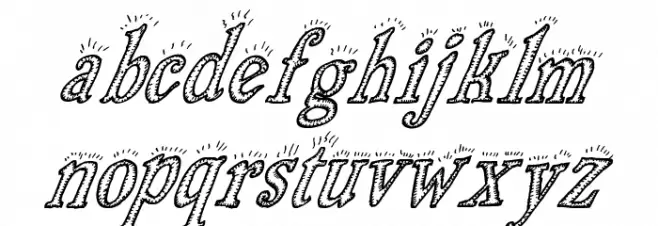 Biscuit Made Italic फ़ॉन्ट लोअरकेस