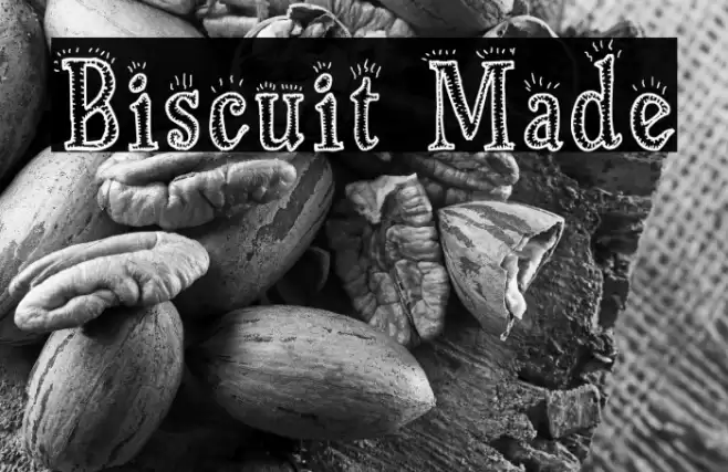 Biscuit Made Font examples