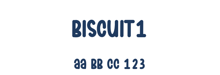 Biscuit1 Font Preview
