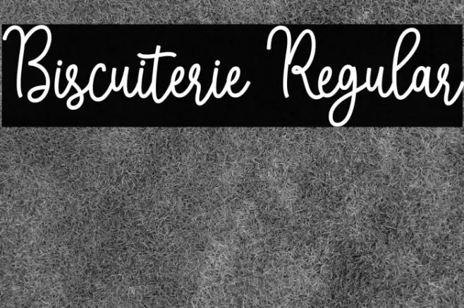 Biscuiterie Regular Font examples