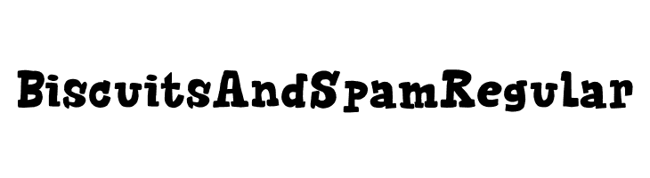 Biscuits And Spam Regular  Frei Schriftart Herunterladen