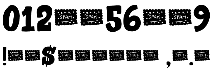 Biscuits And Spam Regular Font OTHER CHARS